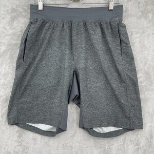 lululemon T.H.E. Short Linerless 9" Training Gym Shorts Heathered Grey